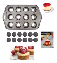 Molde Mini Cheesecake  Desmoldable Reposteria