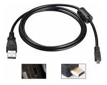 Cable De Datos Usb Uc-e6 Para Nikon Coolpix P310 P500 P510 P520 P6000, Color Negro