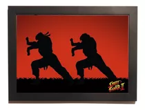 Poster Com Moldura  Street Fighter 2 Ryu Ken Game