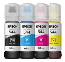 Kit Garrafa De Tinta Epson Eco Tank T544 4 Refis Originais