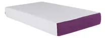 Colchón Cuna Bebé Baby Good Memory Foam 120 X 60 Color Blanco Y Morado