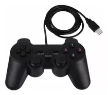 Joystick Usb Juego Para Pc Negro Consola - Doble Shock Stgo 