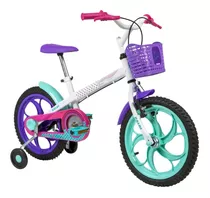 Bicicleta Caloi Ceci Aro 16 Infantil Feminina Cor Branco Tamanho Do Quadro Único