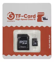 Memoria Micro Sd Goldtech 16gb Clase 10 Con Adaptador