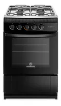 Cocina Mademsa Mv 120 T A Gas 4 Quemadores  Negra Puerta Con Visor 65l