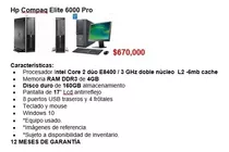 Computadores Hp, Dell, Lenovo Core I5