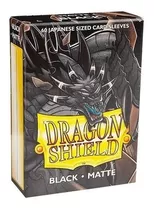 Dragon Shield, Mini Matte, 60 Sleeves, Black/preto, Yu-gi-oh