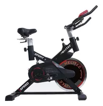 Bicicleta Fija Helitec Indoor Profesional 18kg Para Spinning Color Negro