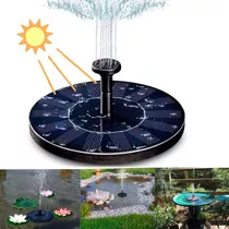 Chafariz Água Para Piscina Jardins Aquário Lagos Luz Solar Cor Preto