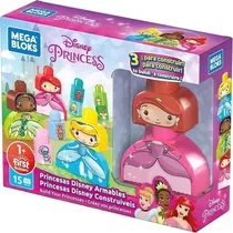 Mega Bloks - Pack 3 Personagens - Disney Amigos - Princesas