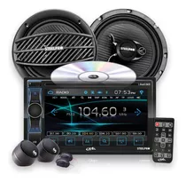 Kit Autoestereo Dvd Pantalla Axel Premium+2 Bocinas Steelpro