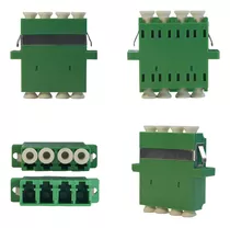 10 Un. Acoplador Adaptador Óptico Lc/apc Quadruplo Lc Apc.