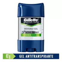 Gel Antitranspirante Gillette Specialized Power Rush 82g