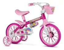 Bicicleta Feminina Aro 12 Flower C/ Rodinha 2 A 5 Anos