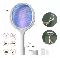 Raqueta Eléctrica Recargable Mata Moscas Y Mosquitos