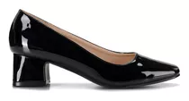 Tacones Mujer Oficina Formal Charol Comfort De Moda Weide