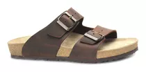 Sandalias Hombre Ringo Sandal Cuero Vacuno Con Hebillas Birk