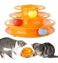 Juguete Interactivo Para Gato Torre De Pistas Con 3 Niveles