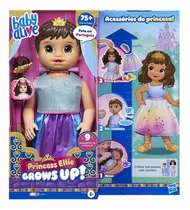 Boneca Baby Alive Princess Ellie Grows Up Morena Hasbro