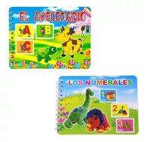 2x Abecedario + Numerales Libros Didácticos Educación Inicia