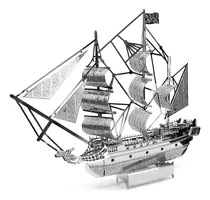 Puzzle Quebra Cabeças De Metal 3d - Navio Pirata