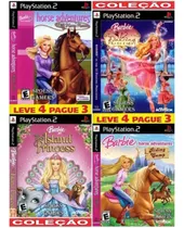 Barbie Para Ps2 Play2 Coleccion Completa 4 Juegos Hago Envio