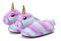 Pantuflas Diseño Unicornio Suaves Y Calentitas Para Niños