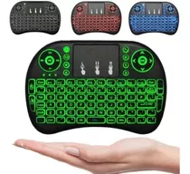 Mini Teclado Sem Fio Air Mouse Touch Tv Wireless Com Luz