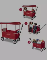 Vagon Buggy Doble Con Techo Radio Flyer Nuevo Wagon Para 2 