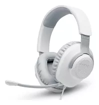 Headset Gamer Quantum 100 Com Fio E Microfone Branco Jbl Cor Da Luz N/a