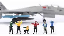 Miniatura Figuras Militares Diorama Aeroporto 1:72 Top Gun 