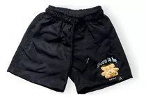 Short De Baño Niño Microfibra Con Sosten Red Oso Rock Envio