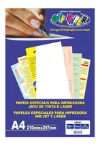 Papel Linho A4 180g Branco 50 Folhas Off Paper