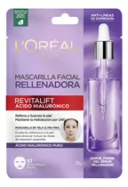 Mascarill L'oréal Paris Hidratante Revitalift Ácido Hialurónico Momento De Aplicación Día Noche Tipo De Piel Todo Tipo 28g