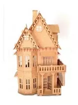 Casa Casinha De Boneca Mdf - Kit 46 Móveis Grátis