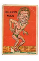 Figurita Tarjeton Futbol Sport 1967 N° 154 Nicolao Natacion