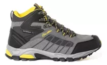 Bota Alaska Llaima Trekking Waterproof Hombre Gris/amarillo