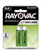 Pila Rayovac Recargable Aa 1350mah Bp 2417