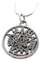 Dije Pentagrama Tetragramaton En Plata 950
