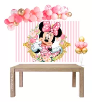 Fondo De Tela Minnie Para Decoracion De Cumpleaños Y Candy 