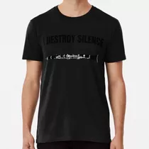 Remera Funny I Destroy Silence Golden Clarinet Art Quotes Pa