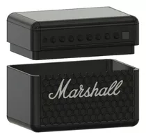 Porta Puas Caja De Guitarra Modelo Marshall Color Negro Tamaño Mediano