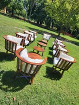 Alquiler Sillones Madera Gervasoni Rusticos Gazebos Y Puff