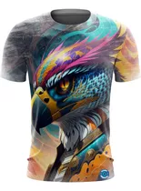 Camiseta Camisa Aves Pássaro Tucano Águia Gavião Papagaio -2