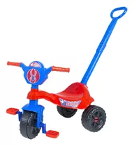 Triciclo Infantil Motoca Velotrol Empurrador Spider Menino