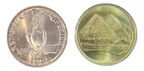 Albania Egipto Con Pirámides Juego Serie 2 Monedas Mundiales