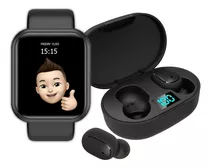Kit Phone Bluetooth Fone Com Microfone + Smartwatch Watch  N
