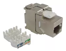 Conector Cat.6a Blindado Fêmea Keystone Jack Rj45 Utp 8x8