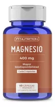 Magnesio Fynutrition - 400mg De Magnesio Triple, Óxido, Citrato Y Lactato - Mayor Absorción - Cápsulas Veganas En Frasco De 60 Un.