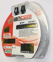 Cable Hdmi 2.0 De 15 Metros 4k 3d Marca Lancom Conector 24k